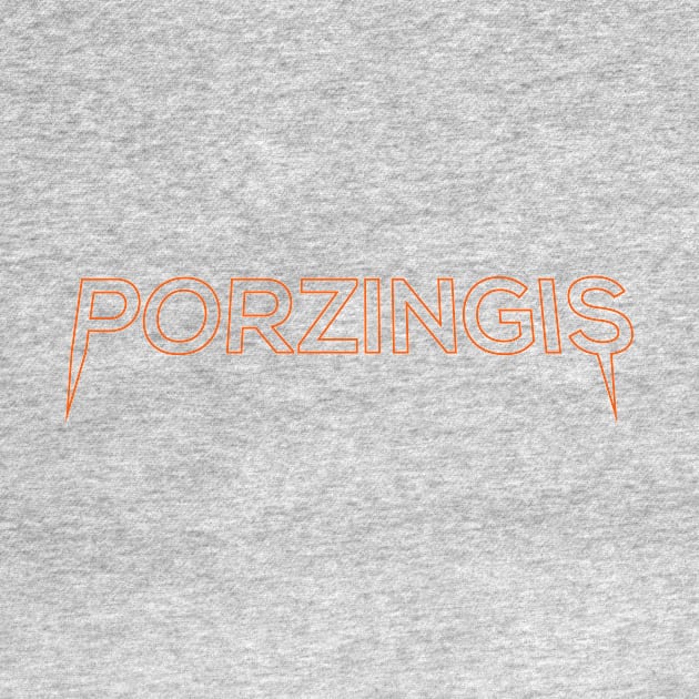 Porzingis Orange Outline by monitormonkey